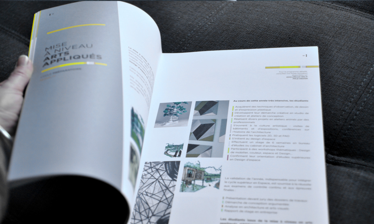 Direction artistique et conception des brochures d'EFFICOM Lille