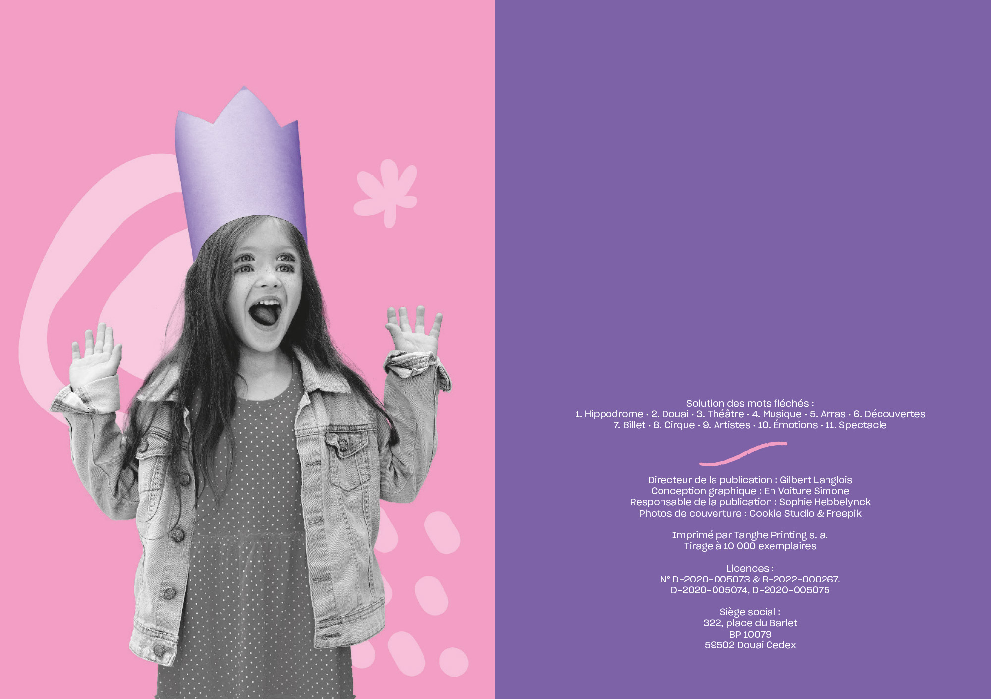 Design graphique de divers supports pour le TANDEM et mise en page du bulletin cinéma mensuel